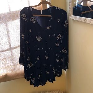 Free People Floral Mini Dress (never worn!!)